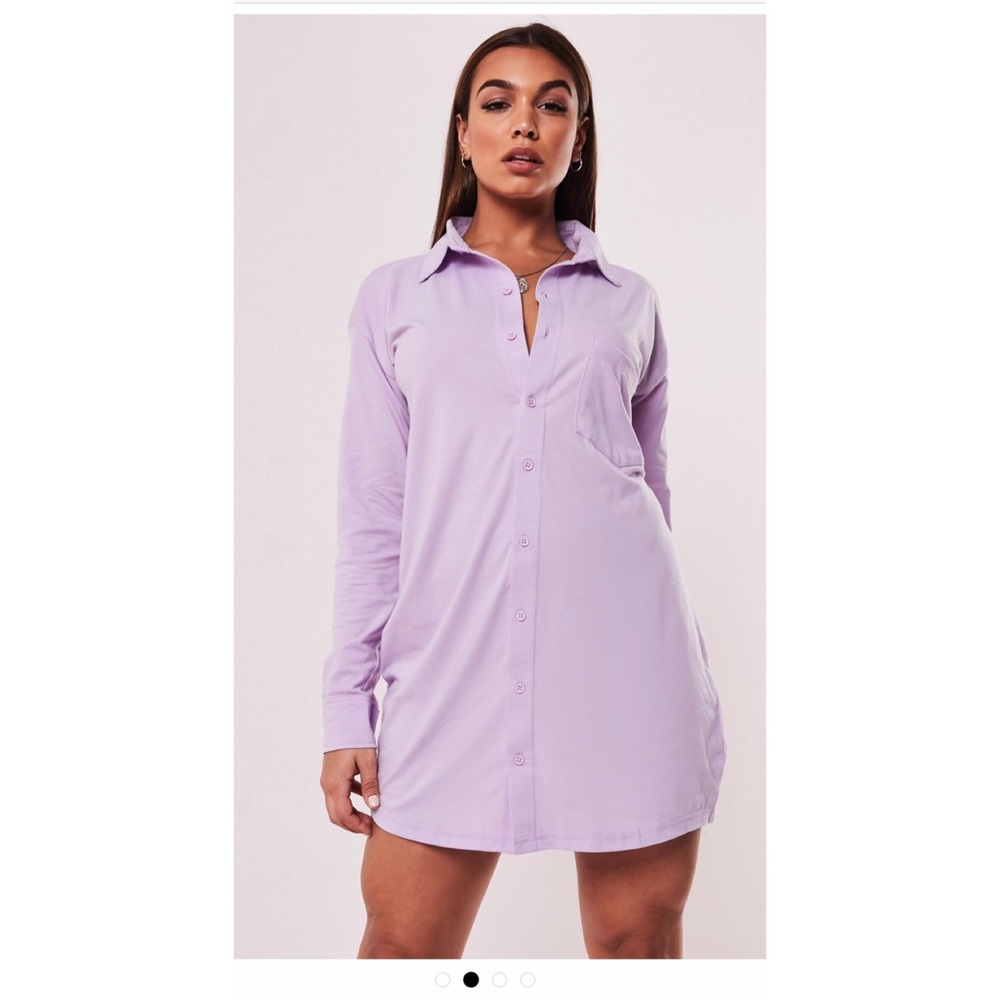 lilac colorado graphic jersey shirt dress